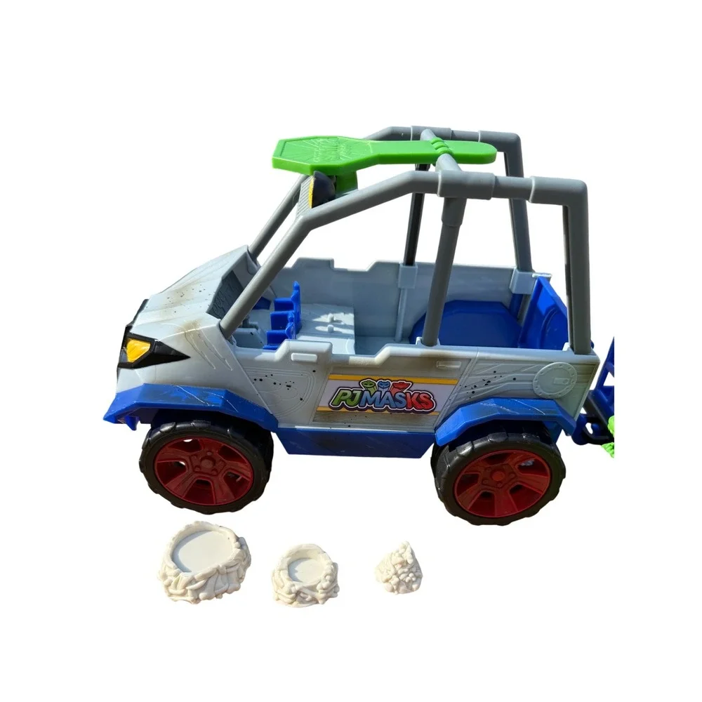 PJ Masks Dino Trouble Off Road Rescue Vehicle Set T-Rex Figure Cage Just Play